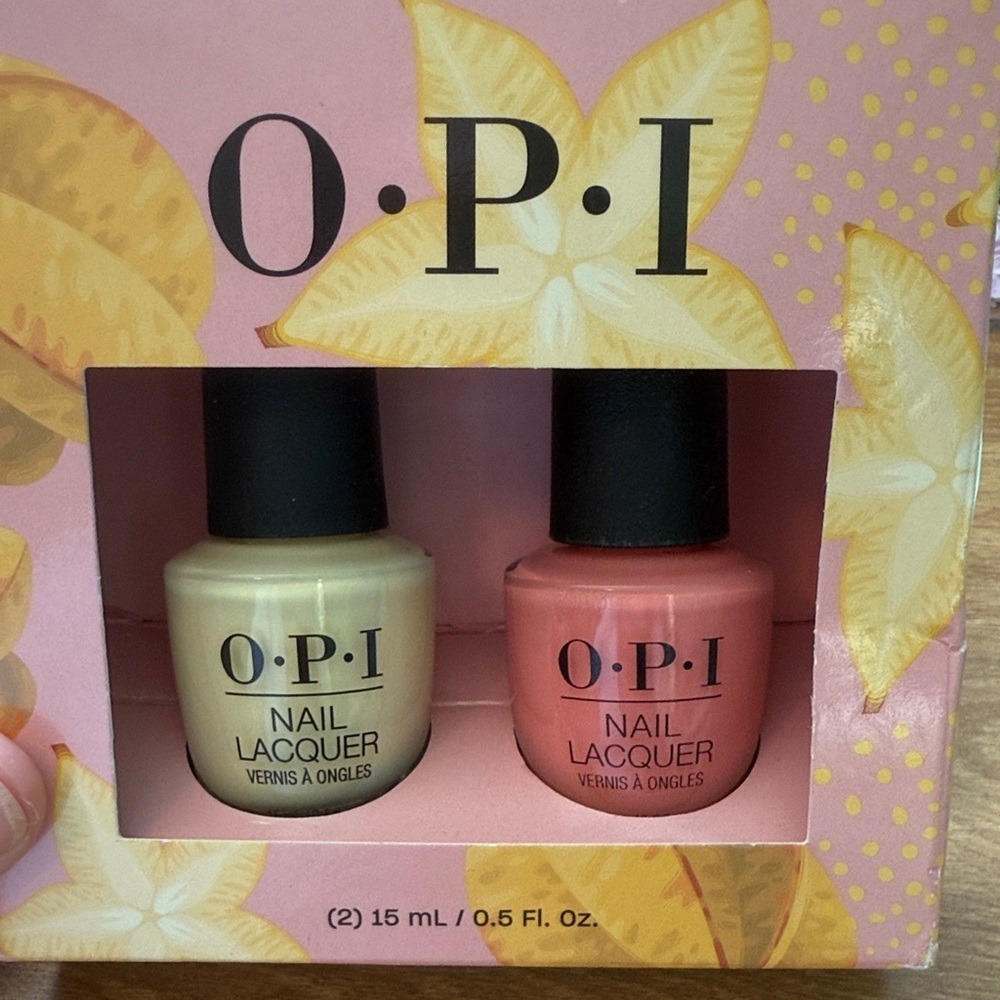 OPI Nail Lacquer Duo |‎ Buttafly & Suzi is My Avatar | Yellow & Pink